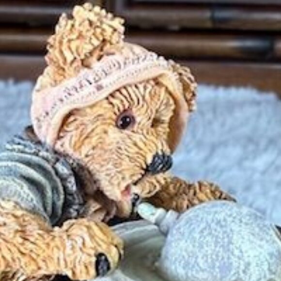 Vintage Boyds Bears Sissie & Squirt...Big Helper, Lil' Sipper Bearstone Figurine - Picture 3 of 10